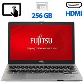 Ультрабук Б-класс Fujitsu LifeBook / 13.3" IPS Touch / Core i5-6300U (2(4) ядра по 2.4-3 GHz) / 8GB DDR4 / 256GB SSD / HD Graphics 520 / WebCam / HDMI б/у