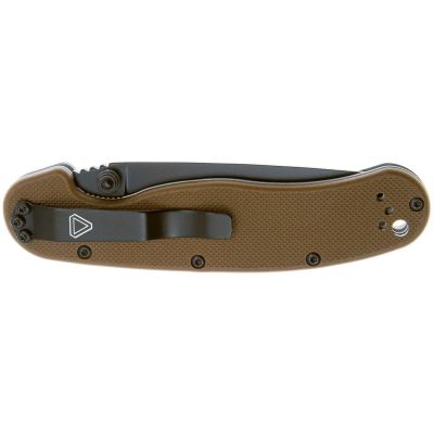 Нож Ontario Knife RAT II AUS-8 Coyote Brown, Black Blade (ON8861CB) | Зображення 3
