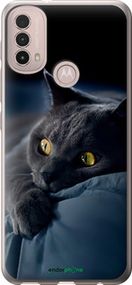Чохол на Motorola E40 Димчастий кіт "825u-2660-2448"