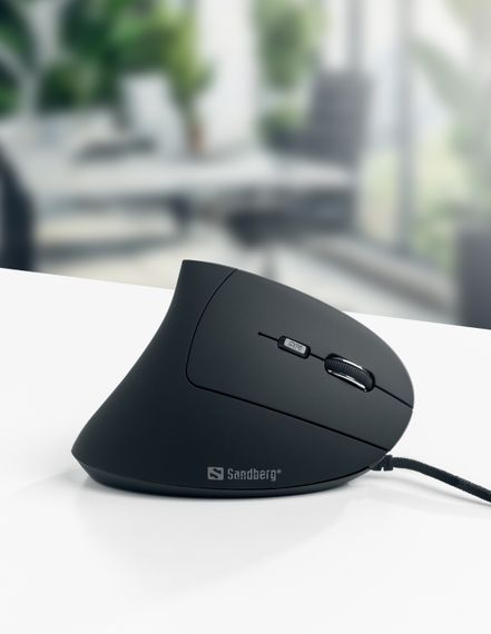 Мишка Sandberg Wired Vertical Mouse Pro 2400 dpi.6кн.1.5м чорна | Зображення 5