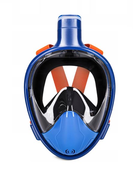 Маска для снорклінгу TSUNAMI повнолицьова, зі складною трубкою Size L/XL Blue (P-5905973405461)