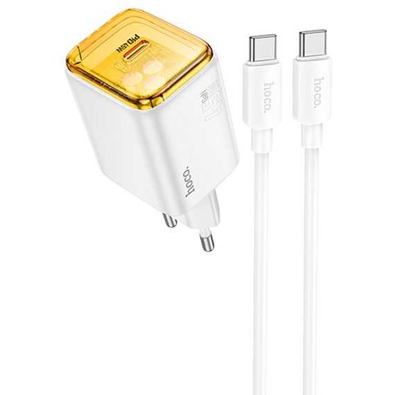 СЗУ Hoco N54 Monsoon PD45W (1USB-C) + Type-C to Type-C
