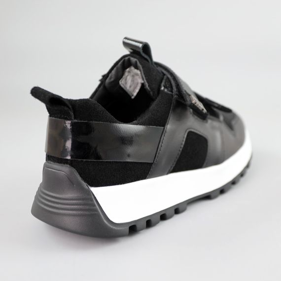 Кросівки жіночі шкіряні 591368 Чорні 36 37 38 39 40 41 | Зображення 5