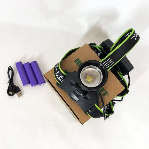 Супер потужний ліхтар налобний Police BL-A14-3-P90 MICRO USB, потужний налобний ліхтар для QW-232 риболовлі наголовний | Зображення 9