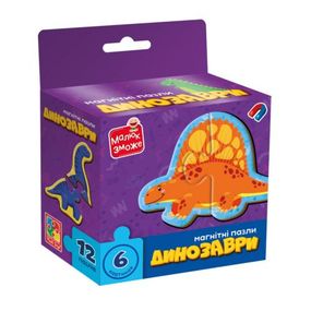 Игра развивающая пазлы магнитные "ДИНОЗАВРЫ"