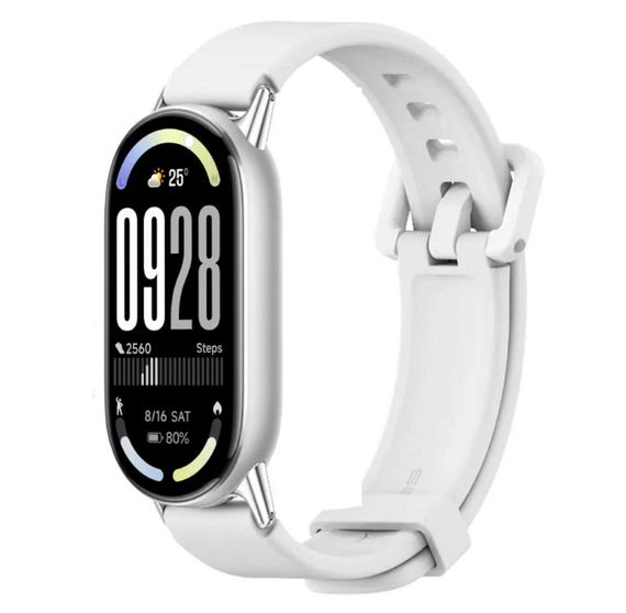 Силіконовий ремінець Mijobs для фітнес-браслета Xiaomi Smart Band 10 - White | Зображення 1