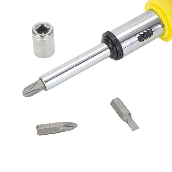 Викрутка Sigma з реверсом + насадки торцеві 1/4" 27шт CrV 4002121 | Зображення 3