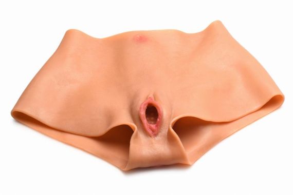 Накладна вагіна Master Series Silicone Vagina + Butt Panties — Small Sex Aura | Зображення 1