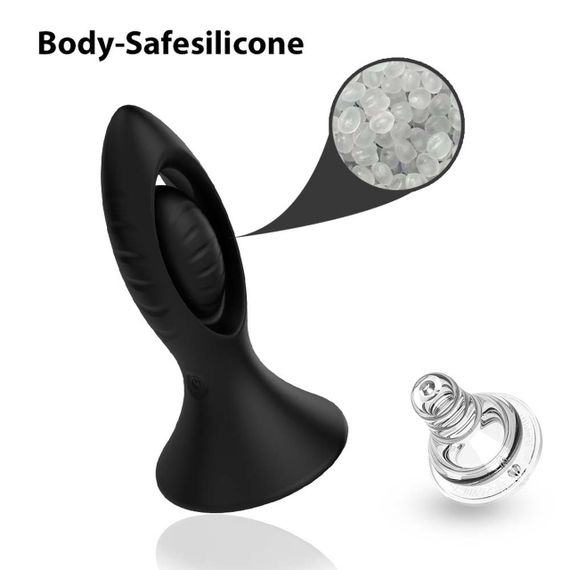 Анальный стимулятор Watchman Black, 9 vibration functions sexstyle | Зображення 5