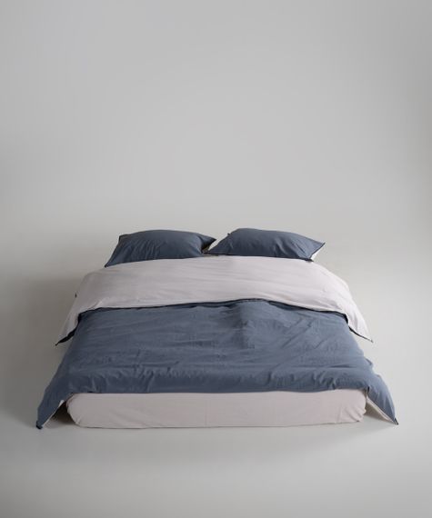 Постельное белье Limasso Stonewashed Essualte 200 х 220 см Natural Cream - Natural Grey | Зображення 1