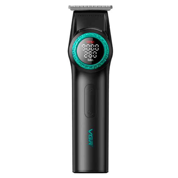 Триммер аккумуляторный VGR V-977 BLACK, регулировка мощности 6000 - 8000 RPM, 2500 mAh, 4 насадки, LED дисплей | Зображення 4