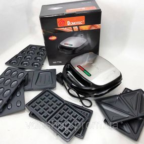 Гриль з електронним управлінням Domotec, Електрогриль настільний для м'яса, Бутербродниця грильниця IX-31