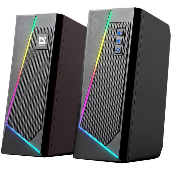 Акустика Defender 2.0 Solar 3 10 W, BT/Light, USB (65103)