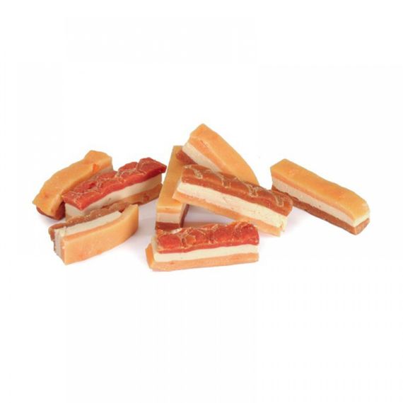 Лакомство для собак мясное Camon кусочки из курицы, утки и трески, 80 гр, 3*1 см | Зображення 1