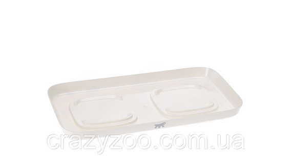 Миски на підставці для собак та котів Ferplast Glam Tray Small сірі 40x23x5.5 см 2x400 мл 71908521 | Зображення 3
