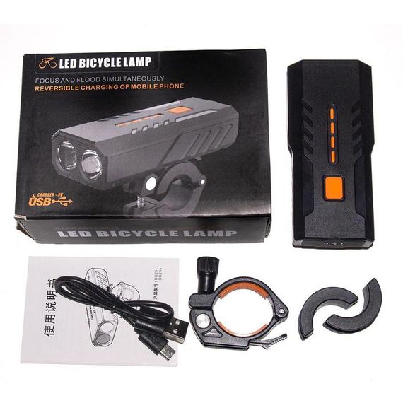 Перезаряджаємий велосипедний ліхтар BC25S, Вологостійкий ліхтар для велосипедів, Водостійкий велоліхтар KI-36 | Зображення 4