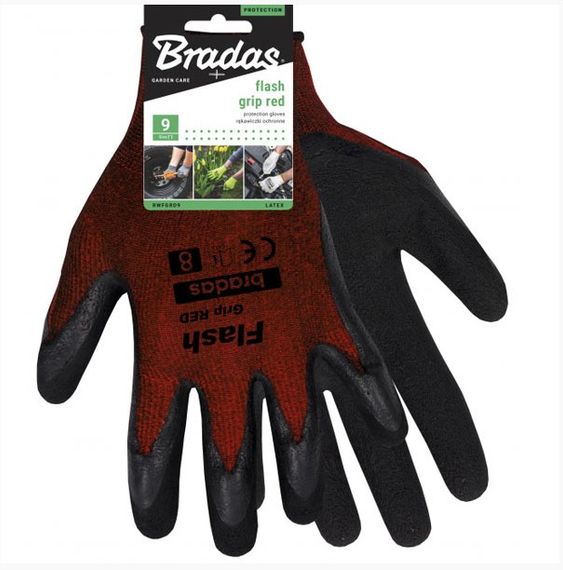 Рукавички захисні Bradas FLASH GRIP RED латекс розмір 8 RWFGRD8 | Зображення 2
