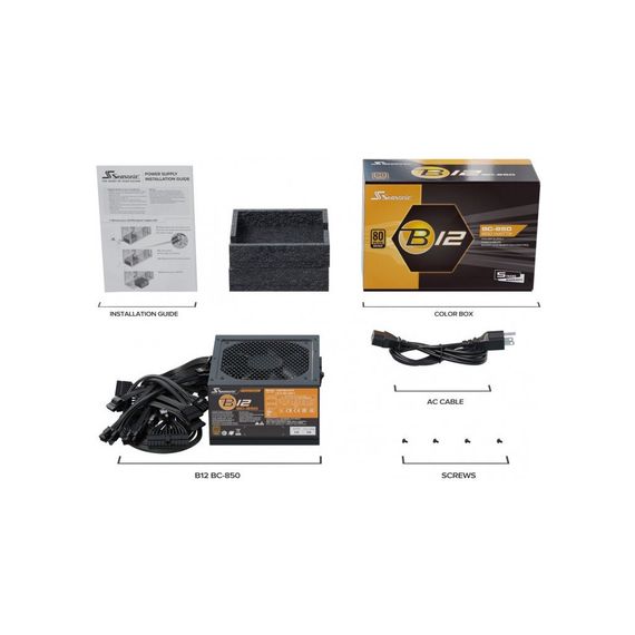 Блок живлення Seasonic 850W B12 Bronze (A851BCAFH) | Зображення 4