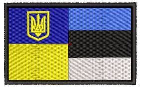 Шеврон Флаг Украина-Эстония