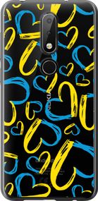 Чехол на Nokia 6.1 Plus Сердца UA "5292u-1539-17620"