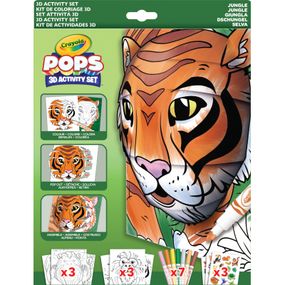 Набор для творчества Crayola POPS 3D Животные с 7 фломастерами (04-2802)