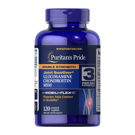 Double Strength Glucosamine, Chondroitin &amp; MSM (120 caplets)