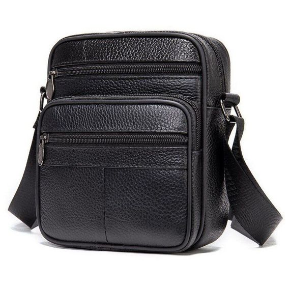 Практична чоловіча сумка слінг, Офісна сумка-месенджер, Сучасний месенджер, Сумка для документів зручна EJ-90 | Зображення 5
