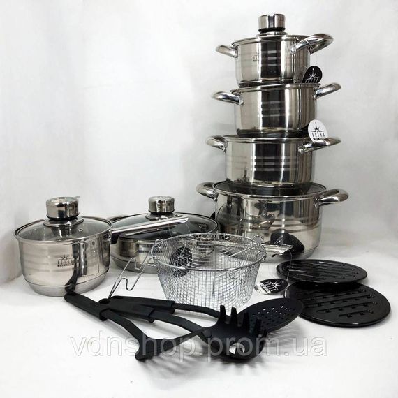 Набор кастрюль высшего качества, Набор кастрюль хорошего качевства посуды для дома MK-46 | Зображення 5