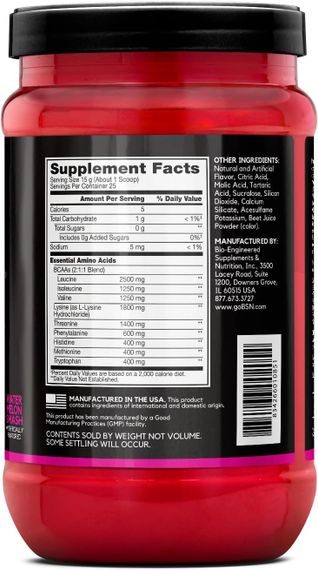 Комплекс аминокислот BSN Amino X EAA 380 г, Watermelon | Зображення 1
