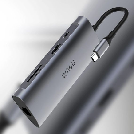 Перехідник HUB WIWU Alpha 831HRT Grey | Зображення 3