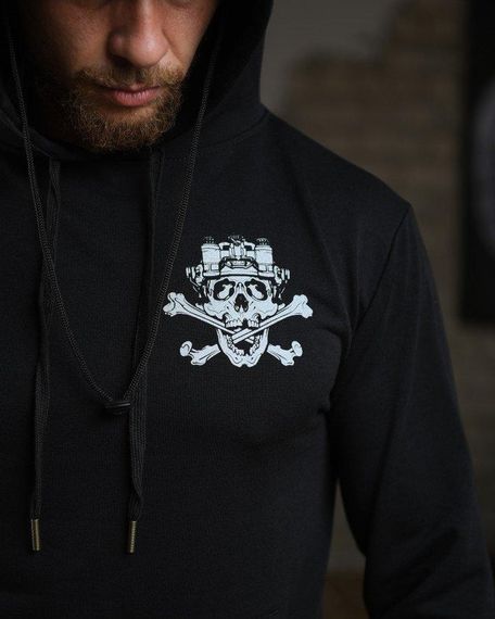 Худі maklin череп чорний НП4946 | Зображення 3