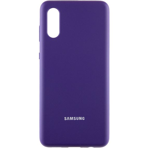 Чохол Silicone Cover Full Protective (AA) для Samsung Galaxy A02, Фіолетовий