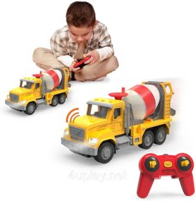 Игрушечная бетономешалка со светом и звуками на пульте управления Оригинал Driven by Battat