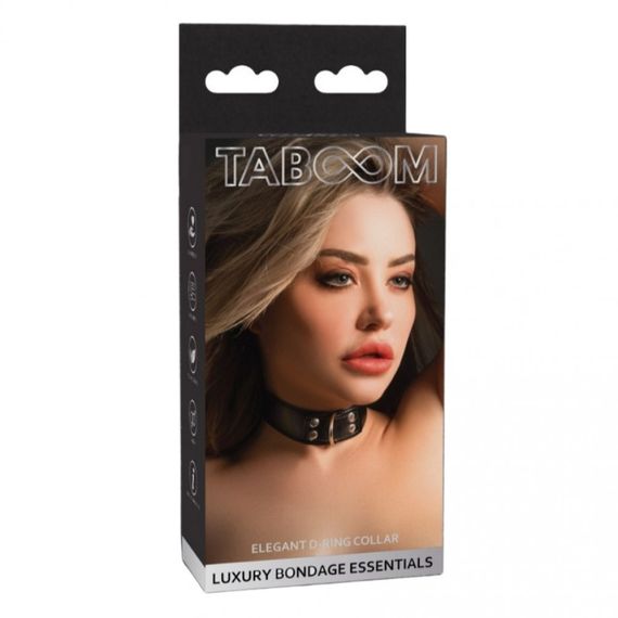 Нашийник з фіксатором Taboom, чорний Sex Aura | Зображення 4