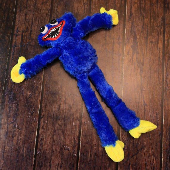 Мягкая игрушка Хаги Ваги 37 см, с липучками на руках, Синяя / Монстрик обнимашка для детей | Зображення 9