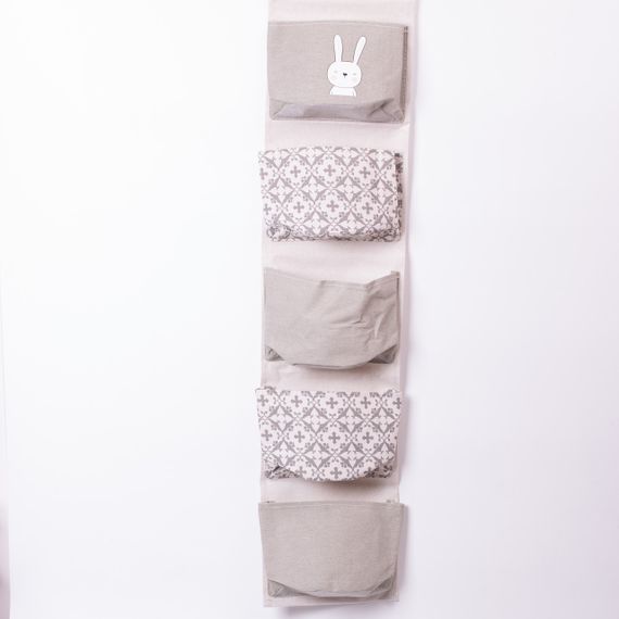 Підвісний органайзер на 5 відділень 20×58 (см)  Сірий HP-41-13G