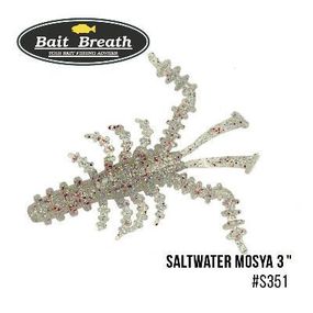 Приманка Bait Breath Saltwater Mosya 3" (6 шт.) (S351 UV Ｈologram Clear／Red)