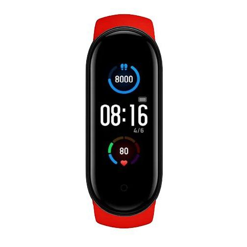 Фитнес браслет Smart Watch M5 Band Classic Black смарт часы-трекер. FA-962 Цвет: красный | Зображення 2