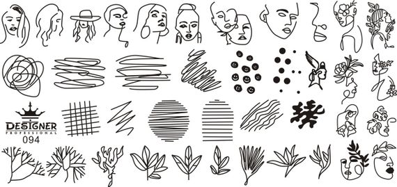 Пластина 094 для стемпінгу Designer Professional (12х6см) | Зображення 1