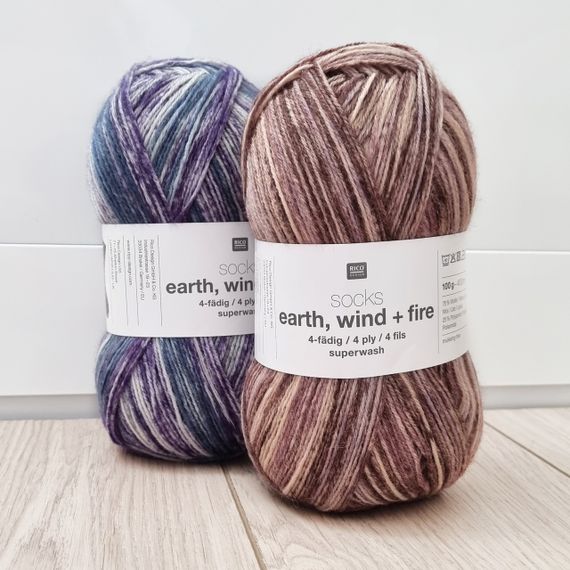 Шкарпеткова пряжа Rico Design Socks Earth + Wind + Fire, 05 - Terra | Зображення 2