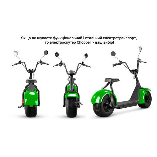 Електроскутер Citycoco 1500W, 60V12Ah, Blue | Зображення 3