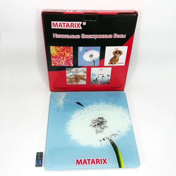 Весы напольные MATARIX MX-452 180 кг, Весы напольные для измерения массы тела, Электронные весы одуванчик | Зображення 5