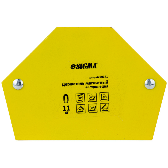 Тримач магнітний трапеція 11 кг 78*32*47*28,5мм (30,45,60,90,75,135°) SIGMA