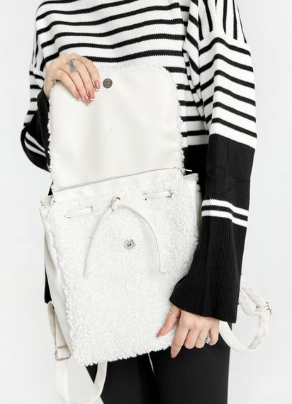 Жіночий рюкзак Sambag LOFT DOLLY білий 30 x 25 x 12 см (22200808) | Зображення 2