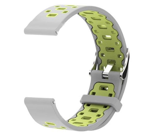 Спортивний ремінець Primo Perfor Classic для годинника Samsung Galaxy Watch 3 41mm (SM-R850) - Grey&Green