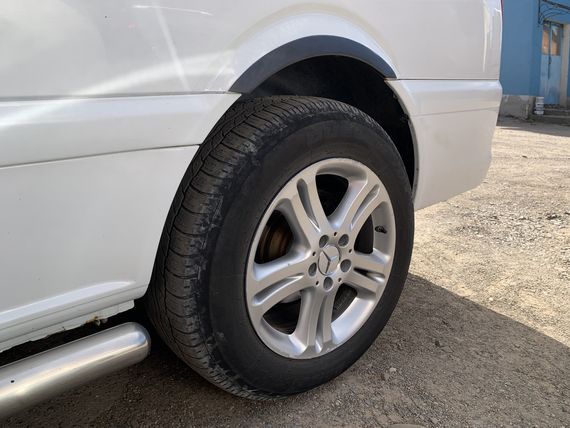 Накладки на арки (4 шт, чорні) для Mercedes Vito W639 2004-2015рр | Зображення 6