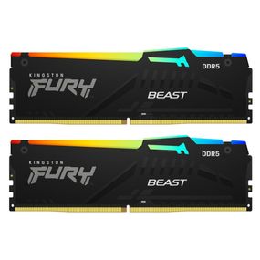 Модуль пам&#039;яті для комп&#039;ютера DDR5 32GB (2x16GB) 6800 MHz Beast RGB EXPO Kingston Fury (ex.HyperX) (KF568C34BBEAK2-32)