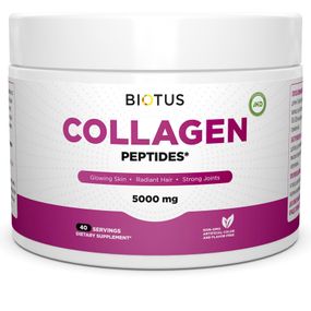 Комплекс для шкіри, волосся, нігтів Biotus Marine Sourced Collagen Peptid + Hyaluronic Acid + Vitamin C, 5000 mg 206 g /40 servings/ BIO-530128