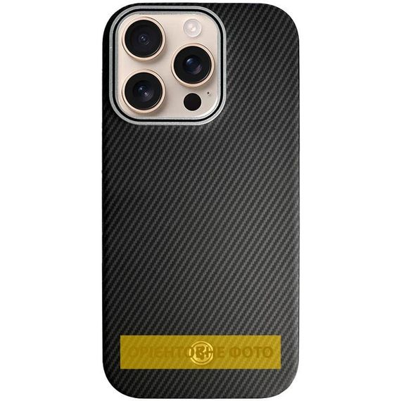 Чохол SGP PC+Leather with MagSafe для Apple iPhone 16 (6.1") Carbon