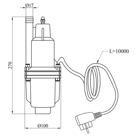 Насос вібраційний Agua XVM60, верхній забір води (CV035064) | Зображення 4